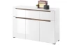Komoda s 3 zásuvkami Turin, bílá lesk