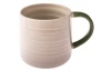 Hrnček béžový, zelené ucho