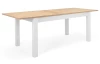 Rozkladací jedálenský stôl Bergen 160x90 cm, biela/dub artisan