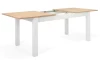 Rozkladací jedálenský stôl Bergen 160x90 cm, biela/dub artisan