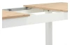 Rozkladací jedálenský stôl Bergen 160x90 cm, biela/dub artisan
