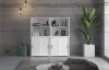 Regál s 2 priehradkami Switch 68 cm, biely