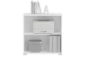 Regál s 2 priehradkami Switch 68 cm, biely