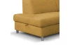 Rohová sedacia súprava Brico, žltá karí látka, ľavý roh