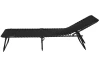 Záhradné lehátko Bielfeld, čierne