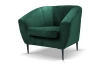 Kreslo Olivio, lahvovo zelená zamatová látka