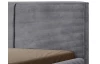 Posteľ Inez 180x200 cm, stredne šedá štruktúrovaná látka