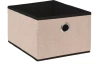 Úložný box 25x18x32 cm, béžový/hnedý