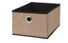 Úložný box 25x18x32 cm, béžový/hnedý