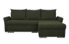 Rohová sedačka Dexter, tmavo zelená látka