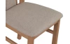 Jedálenská stolička Kolga, svetlý orech/béžová tkanina