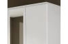 Šatníková skriňa Bremen, 136 cm, biela/šedý betón