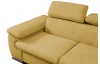 Rohová sedacia súprava Viera, žltá látka, pravý roh