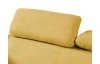 Rohová sedacia súprava Viera, žltá látka, pravý roh
