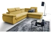 Rohová sedacia súprava Viera, žltá látka, pravý roh
