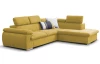 Rohová sedacia súprava Viera, žltá látka, pravý roh