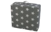 Skladací matrac Samba, sivý so vzorom hviezd