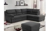 Rohová sedacia súprava Nebolo, antracitová šedá látka, pravý roh
