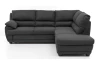 Rohová sedacia súprava Nebolo, antracitová šedá látka, pravý roh