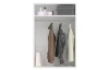 Regál so šatníkovou tyčou Switch, biely