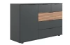 Komoda so zásuvkami Rotterdam, grafit/dub artisan