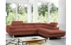 Rohová sedacia súprava Lotos, terakota látka, pravý roh