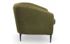 Kreslo Olivio, machovo zelená zamatová látka