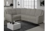 Rohová sedacia súprava Bruno, svetlo šedá látka, ľavý roh