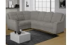 Rohová sedacia súprava Bruno, svetlo šedá látka, ľavý roh