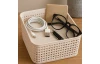 Úložný košík (2 ks) 12x12 cm, béžový