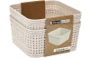 Úložný košík (2 ks) 12x12 cm, béžový