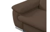 Rohová sedacia súprava Viera, hnedá látka, pravý roh