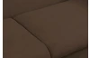 Rohová sedacia súprava Viera, hnedá látka, pravý roh