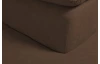 Rohová sedacia súprava Viera, hnedá látka, pravý roh