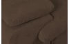 Rohová sedacia súprava Viera, hnedá látka, pravý roh