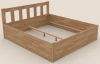 Posteľ s úložným priestorom Tema Box 180x200 cm, prírodný buk