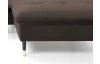 Rohová sedacia súprava Glam, hnedá látka, pravý roh