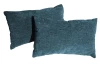 Set vankúšov (2 ks) 60x35 cm,  morská modrá látka