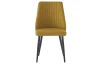 Jedálenská stolička Vicenza, horčicovo žltá látka