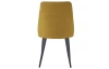 Jedálenská stolička Vicenza, horčicovo žltá látka