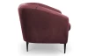 Kreslo Olivio, vínová zamatová látka