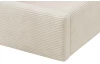 Posteľ Inez 180x200 cm, krémová štruktúrovaná látka