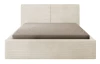 Posteľ Inez 180x200 cm, krémová štruktúrovaná látka