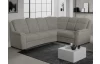 Rohová sedacia súprava Bruno, svetlo šedá látka, pravý roh