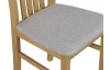 Jedálenská stolička Ontika, dub grandson/šedá tkanina