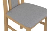 Jedálenská stolička Kolga, dub grandson/šedá tkanina