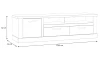 TV skrinka Duro 179 cm, dub riviera/dub cabezone