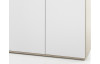 Komoda s policami/botník Manolo 136 cm, dub sonoma/biela