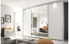 Paspartový rám s osvetlením k šatníkovej skrini Syncrono, 323 cm,biely