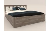 Posteľ s úložným priestorom Tema Box 180x200 cm, šedý buk